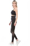 Asymmetric Shoulder Mesh Seamless Activewear Set