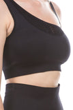 Asymmetric Shoulder Mesh Seamless Activewear Set